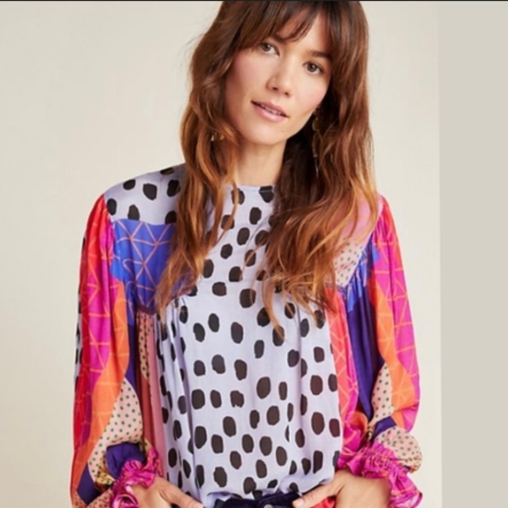 Anthropologie Miranda Peasant Blouse XS